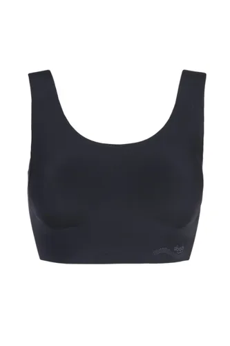 1 Pack Black Zero Feel Seamfree Bralette Top with Removable Pads Ladies Small - Sloggi