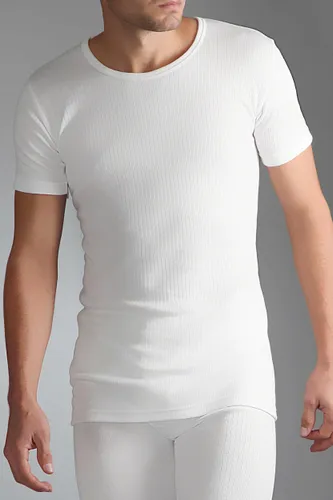 1 Pack White Short Sleeved Thermal Vest Men's Small - Heat Holders