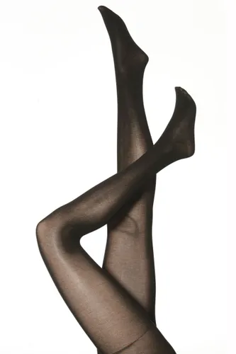 1 Pair Black Cotton Touch Tights Ladies Small - Falke