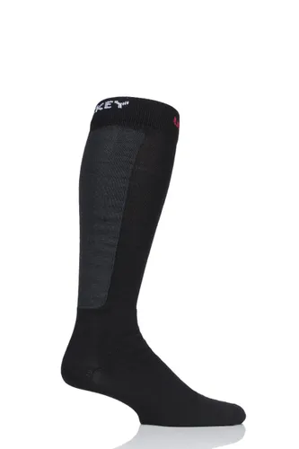 1 Pair Black Made in Finland 3 Layer Ice Hockey Socks with Kevlar Unisex 3-5 Unisex - Uphill Sport