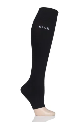 1 Pair Black Milk Compression Open Toe Socks Ladies Small - Elle