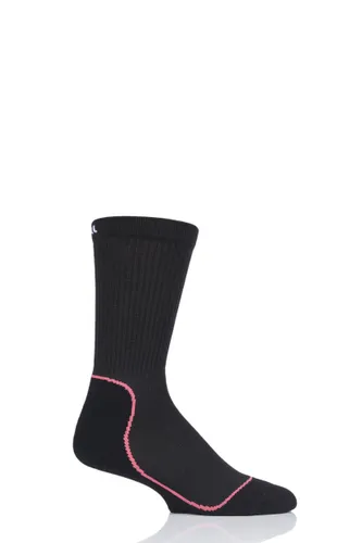 1 Pair Black / Pink Made in Finland 4 Layer Hiking Socks with DryTech Unisex 5.5-8 Unisex - Uphill Sport
