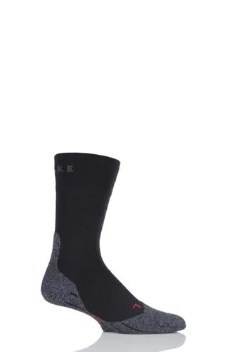 1 Pair Black TK2 Sensitive Trekking Medium Cushioned Socks Men's 11-12.5 Mens - Falke