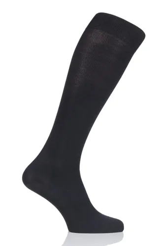 1 Pair Black Ultra Energising Cotton Compression Socks Men's 10-11 (41-46cm Calf Width) Mens - Falke