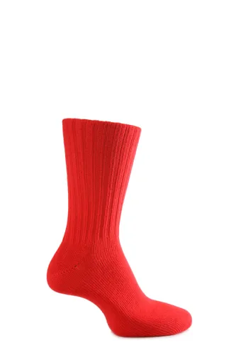 1 Pair Blood Red of London Non Elastic Cuff Cotton Socks Men's 8-11 Mens - SOCKSHOP of London