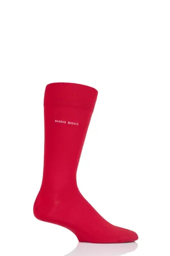 1 Pair Bright Red BOSS Marc Plain 98% Combed Cotton Socks Men's 5.5-8 Mens - Hugo Boss