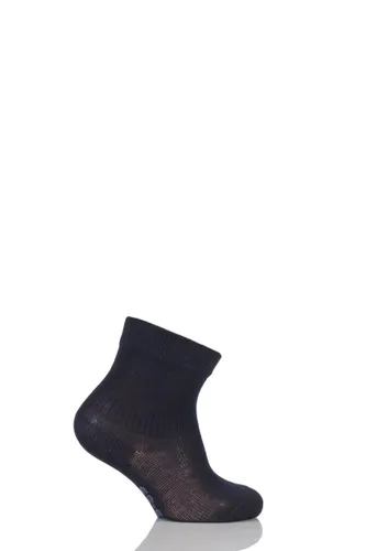 1 Pair Dark Marine Sensitive Cotton Socks Kids Unisex 0-1 Months - Falke