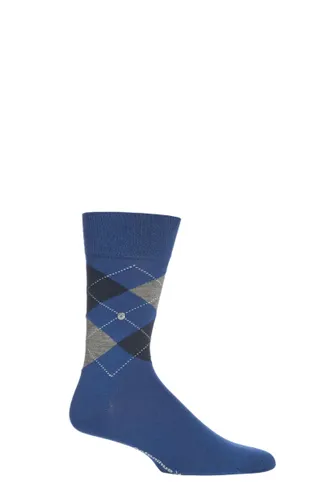 1 Pair  Edinburgh Virgin Wool Argyle Socks Men's 6.5-11 Mens - Burlington