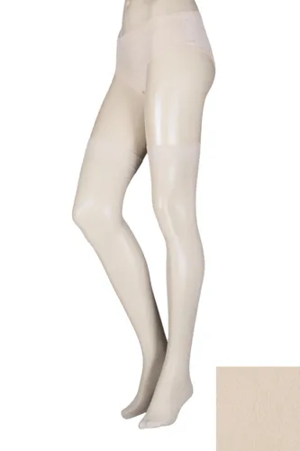 1 Pair Ivory Stockings 15 Denier 100% Nylon Ladies One Size - Elle