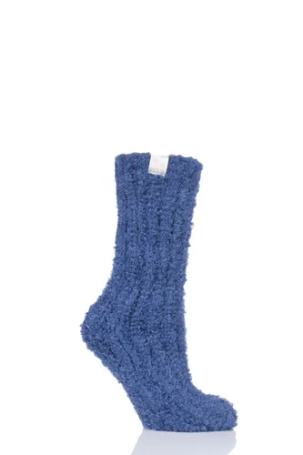 1 Pair Midnight Feather Slipper Socks Ladies 4-8 Ladies - Elle