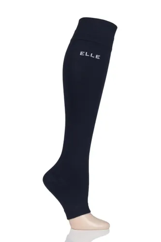 1 Pair Navy Milk Compression Open Toe Socks Ladies Medium - Elle