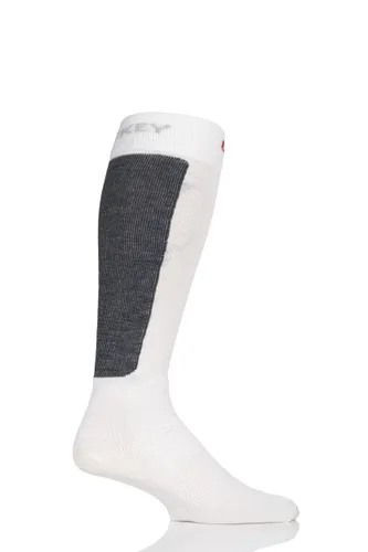 1 Pair Off White Made in Finland 3 Layer Ice Hockey Socks with Kevlar Unisex 5.5-8 Unisex - Uphill Sport