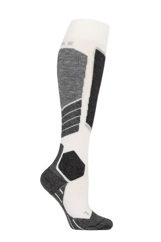 1 Pair Off White SK4 Medium Volume Wool Ski Socks Ladies 7-8 Ladies - Falke