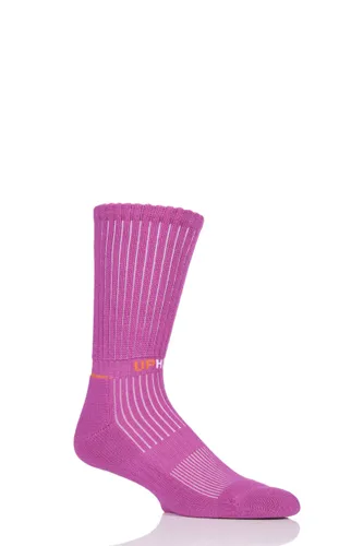 1 Pair Pink Made in Finland Bamboo Hiking Socks Unisex 3-5 Unisex - Uphill Sport