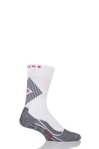 1 Pair White Low Compression 4 Grip Football and Sports Socks Men's 11-12.5 Mens - Falke