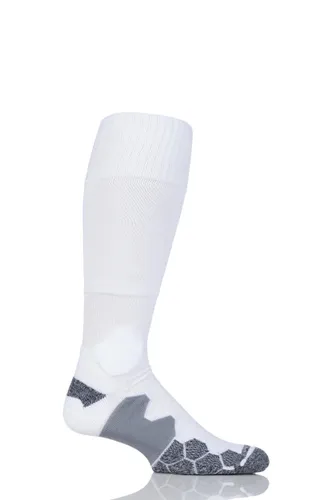 1 Pair White of London Made in the UK Cushioned Foot Technical Football Socks Men's 6-11 Mens - SOCKSHOP of London