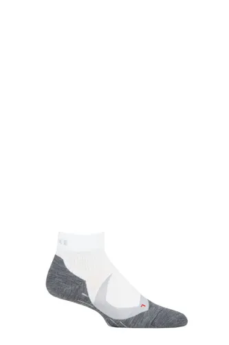 1 Pair White RU4 Cool Short Cushioned Sports Short Socks Men's 9.5-10.5 Mens - Falke