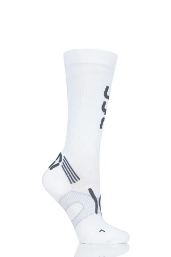 1 Pair White Run Compression Fly Socks Ladies 2.5-3.5 Ladies - UYN