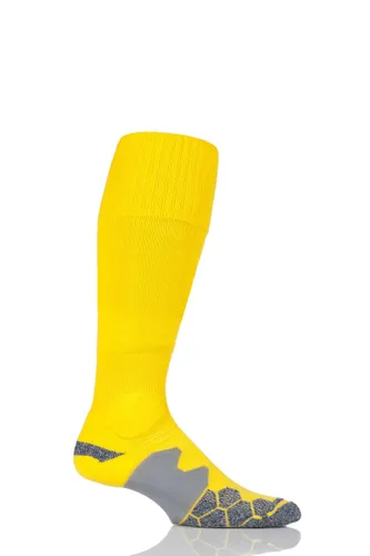 1 Pair Yellow of London Made in the UK Cushioned Foot Technical Football Socks Men's 6-11 Mens - SOCKSHOP of London