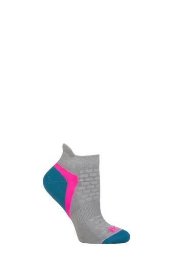 1000 Mile 1 Pair Activ Repreve Sports Socks Silver Pink 6-8.5 Ladies