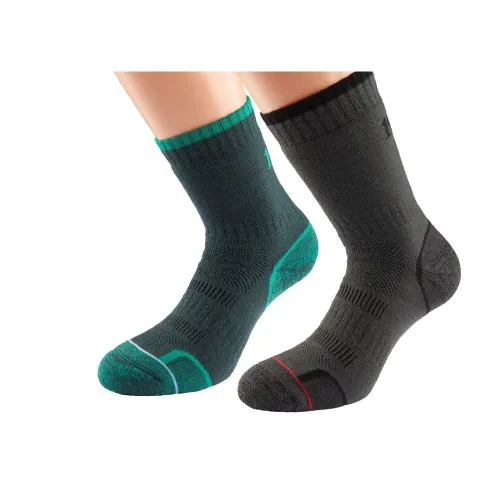 1000 Mile Walking Sock Twin Pack Male: Charcoal: L