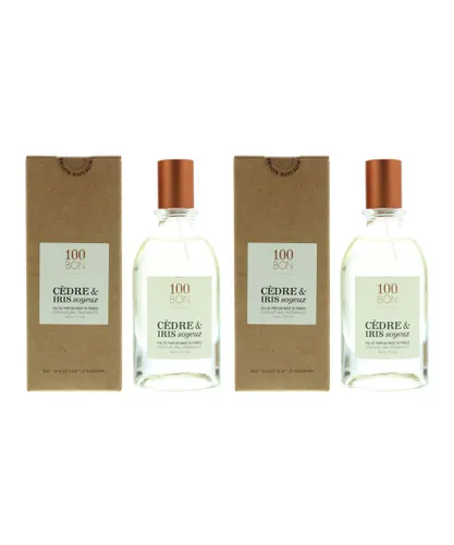 100Bon Unisex 100 Bon Cedre & Iris Soyeux Eau de Parfum 50ml x 2 - One Size