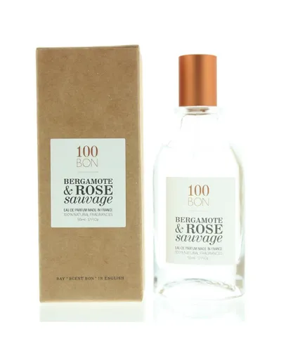 100Bon Unisex Bergamote & Rose Sauvage Eau de Parfum Spray 50ml Natural Ingredients - Green - One Size