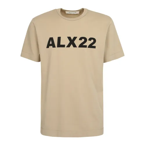 1017 Alyx 9SM , Logo-print T-shirt ,Beige male, Sizes: