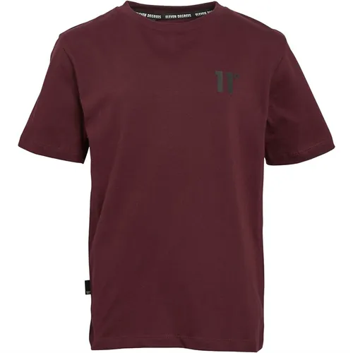 11 Degrees Boys Core T-Shirt Mulled Red