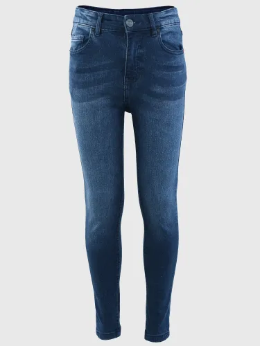 11 Degrees Mid Blue Wash Junior Sustainable Skinny Jeans