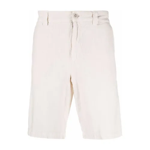 120% Lino , Linen shorts ,Beige male, Sizes: