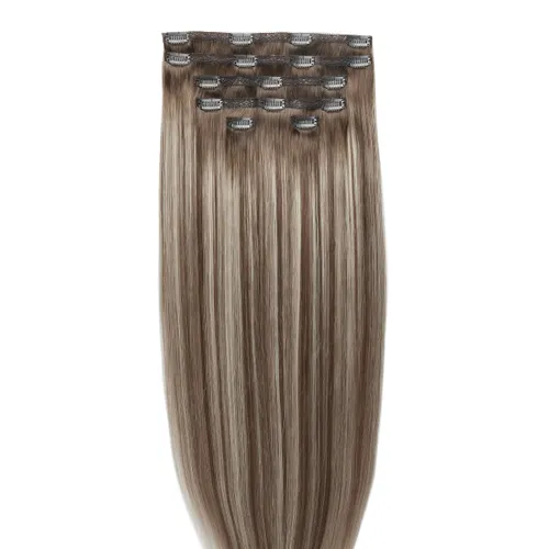 18" Double Hair Set ClipIn Extensions Amalfi Blonde