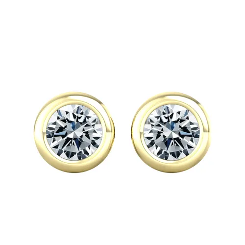 18ct Yellow Gold 1ct Diamond Stud Earrings