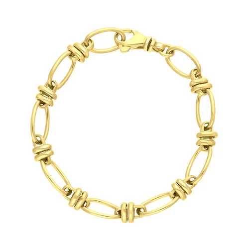 18ct Yellow Gold Handmade Cable Chain Bracelet