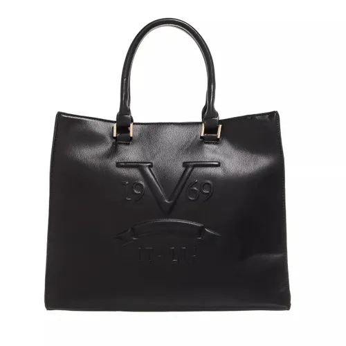 19V69 Italia Shopping Bags - Ramie - black - Shopping Bags for ladies