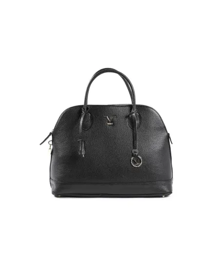 19v69 Italia Womens Handbag Black BC10880 DOLLARO NERO Leather - One Size