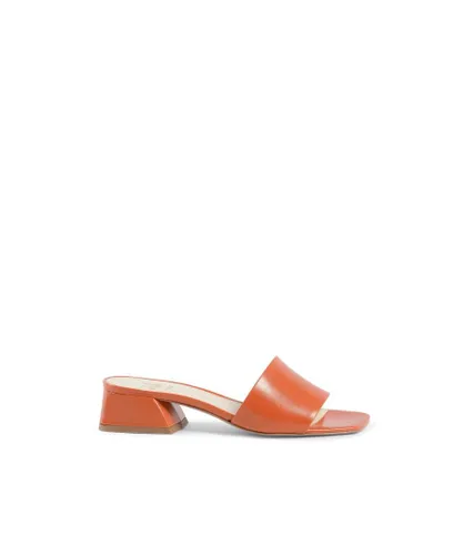 19v69 Italia Womens Sandal Orange NEPER KID ARANCIO Leather
