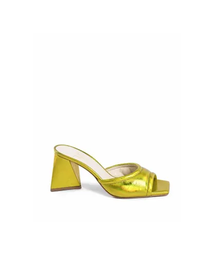 19v69 Italia Womens Sandal Yellow SIMONA KID BOTT. GIALLO Leather