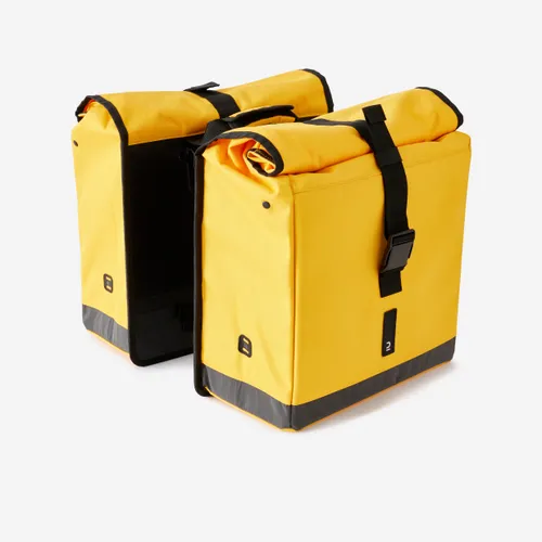20 L Bike Double Pannier Bag 500 - Yellow