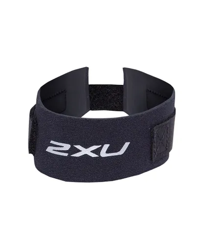 2Xu Unisex TIMING CHIP STRAP Black/Black - Black & Silver - One Size