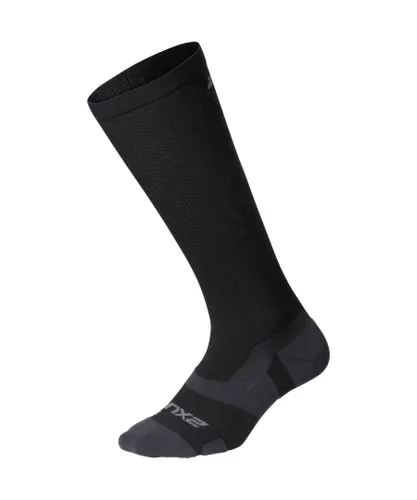 2Xu Unisex U Vectr L.Cush Full Length Socks Black/Titanium