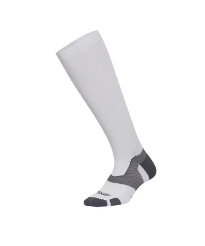 2Xu Unisex Vectr L.Cush Full Length Socks White/Grey Nylon