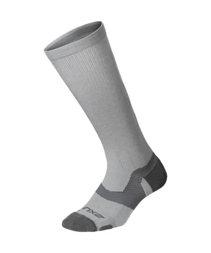 2Xu Unisex Vectr Merino Light Cusion Full Length Sock Grey/Grey Nylon