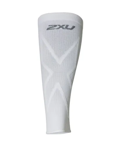 2Xu Unisex X Compression Calf Sleeves White/White Nylon