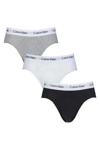3 Pack Assorted Cotton Stretch Hip Briefs Men's Medium - Calvin Klein