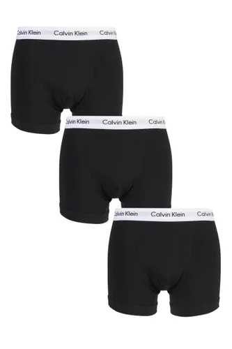 3 Pack Black Cotton Stretch Trunks Men's Extra Large - Calvin Klein