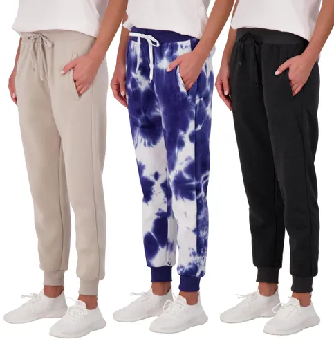 3 Pack: Women’s Fleece Jogger Trousers Sweatpants