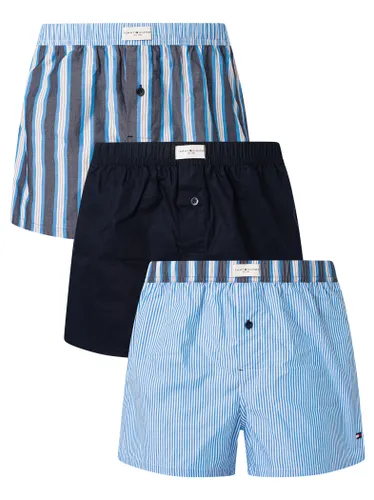 3 Pack Woven Boxers Shorts