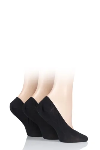 3 Pair Black Tootsie Shoe Liners Ladies 4-8 Ladies - Elle
