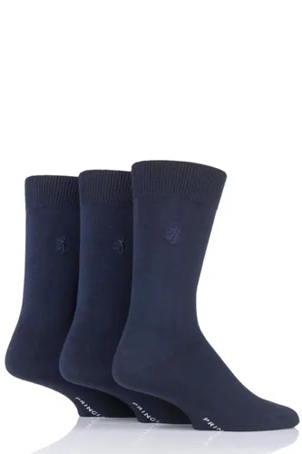 3 Pair Navy Classic Bamboo Plain Socks Men's 7-11 Mens - Pringle of Scotland